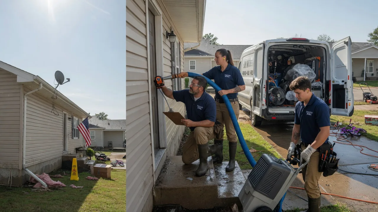 Ceiling Water Damage Restoration in Conway Springs, KS near me